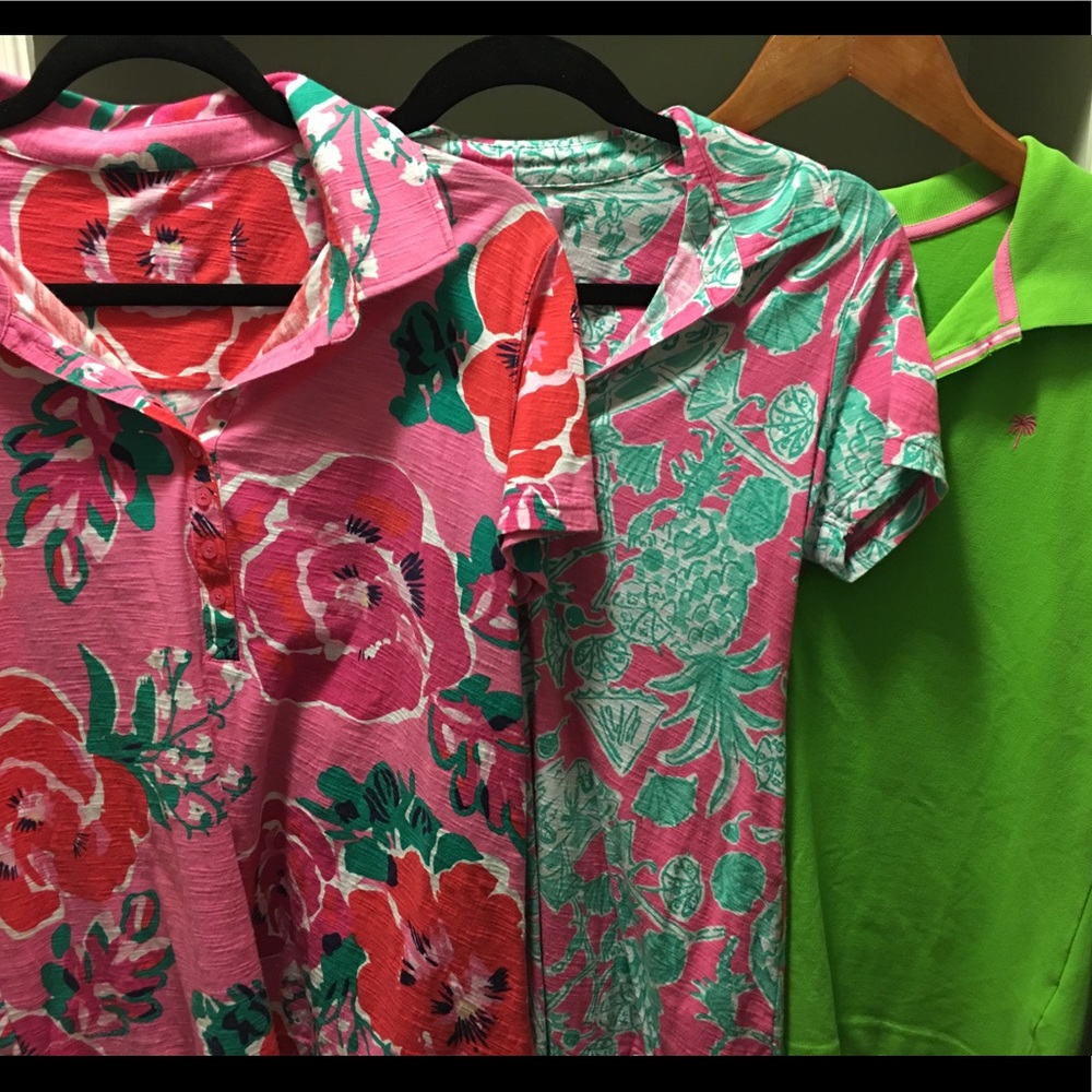 Lot of Lilly Pulitzer shirts size L